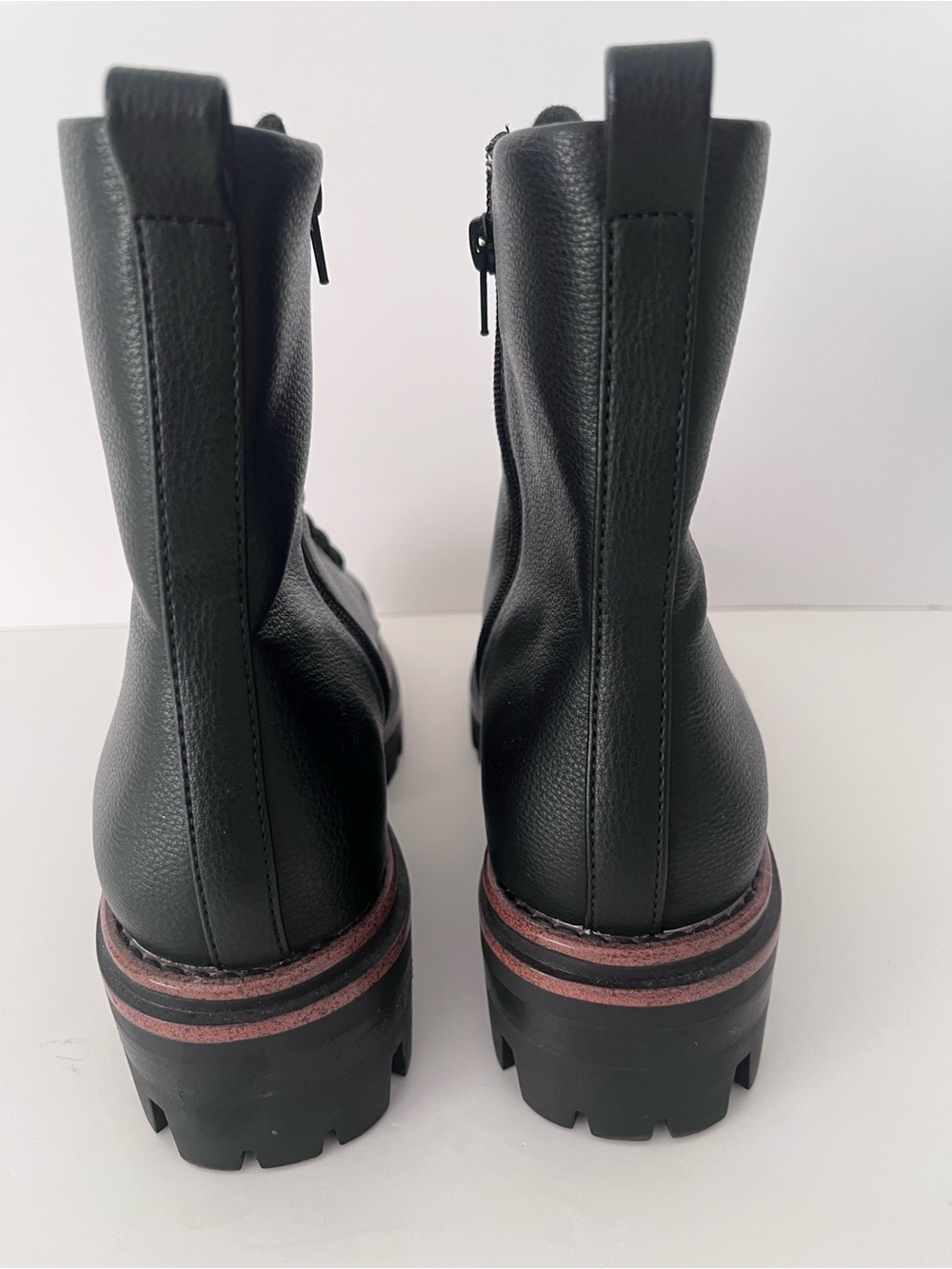 Korks Vail Black Lug Sole Combat Boots NWOT Size 11 - Picture 8 of 15
